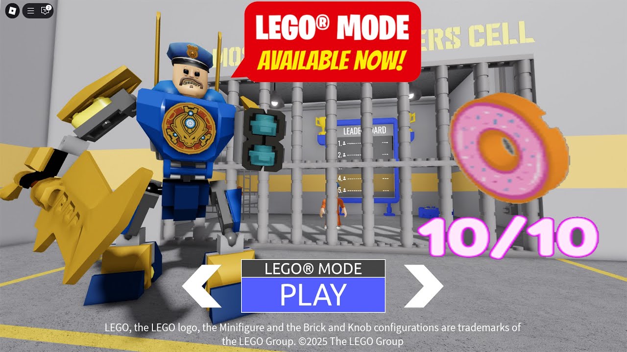 LEGO Mode: Barry's Prison Run! All Donuts & Items