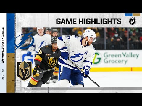 Lightning @ Golden Knights 12/21/21 | NHL Highlights