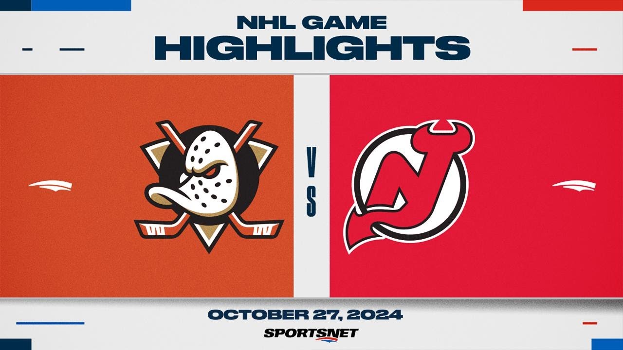Devils Shine in Exciting Ducks Clash | October 27, 2024 NHL Highlights 🏒