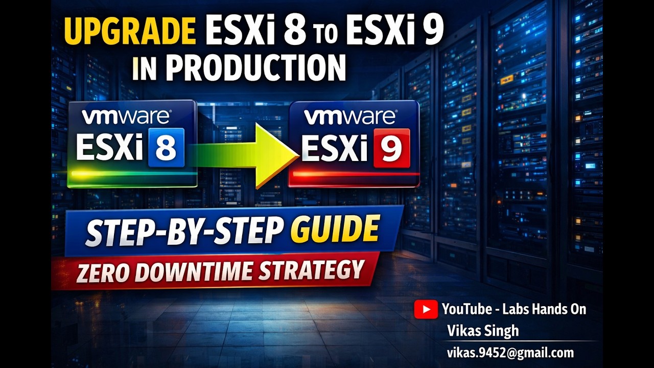 Upgrade VMware ESXi 8 to 9 with Zero Downtime 🚀