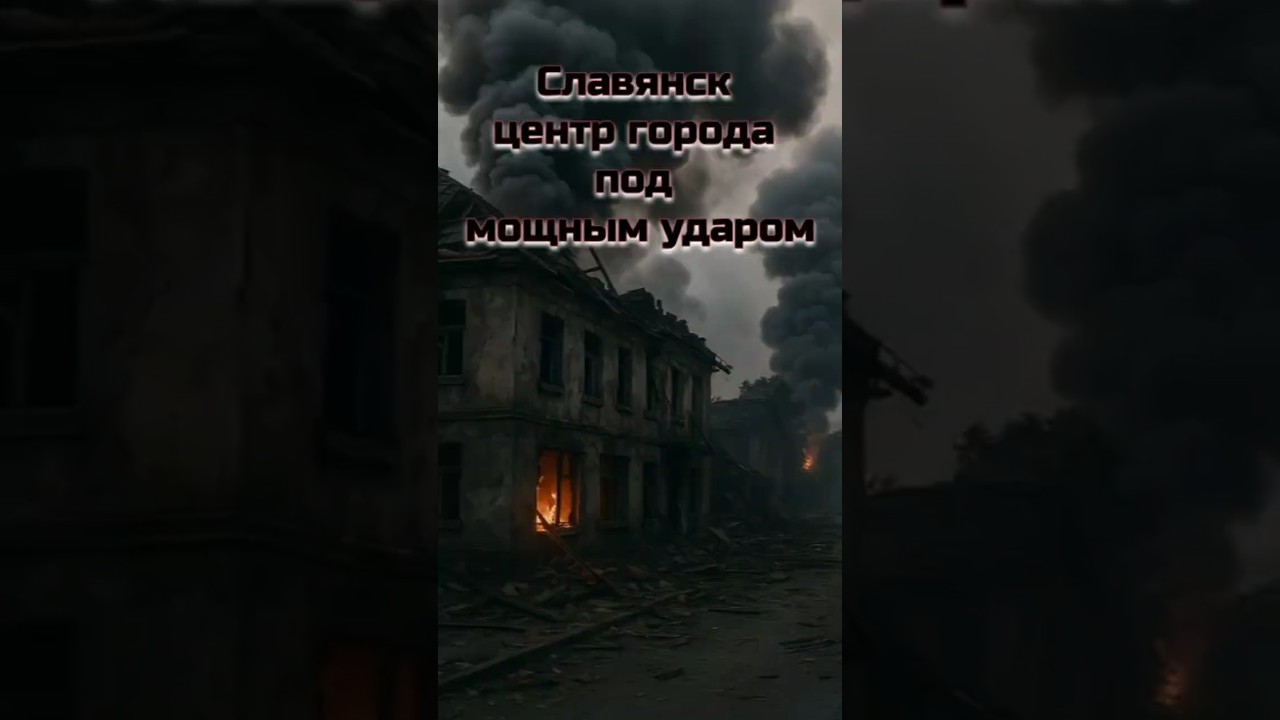 Славянск под мощными ударами врага ⚠️