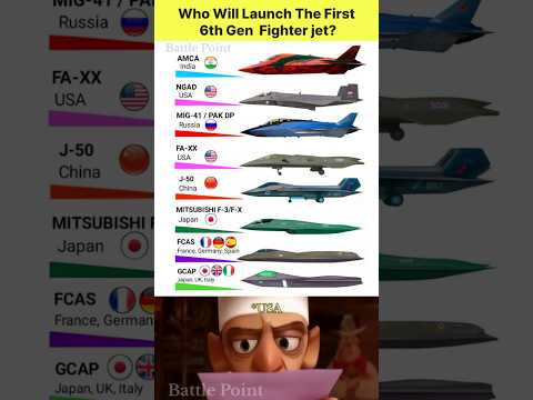6th Generation Fighter Jet Comparison 2025 – Who’s the Best #shorts