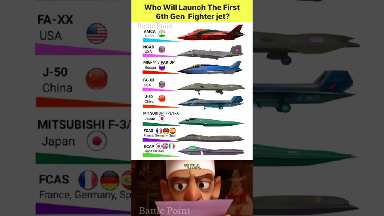 2025 6th Gen Fighter Jets Showdown ✈️ – Which Is the Best?