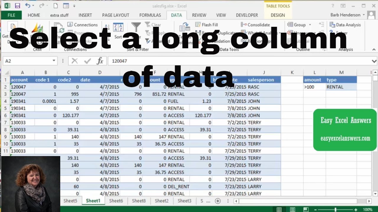 Quickly Select a Long Column in Excel 📊