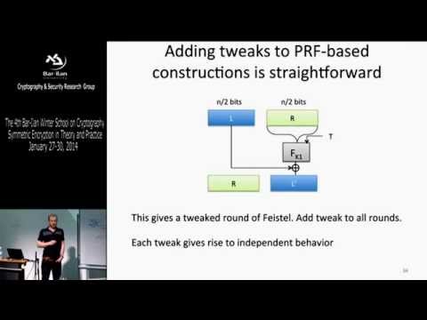 Winter School on Cryptography Symmetric Encryption: Modern symmetric encryption - Thomas Ristenpart