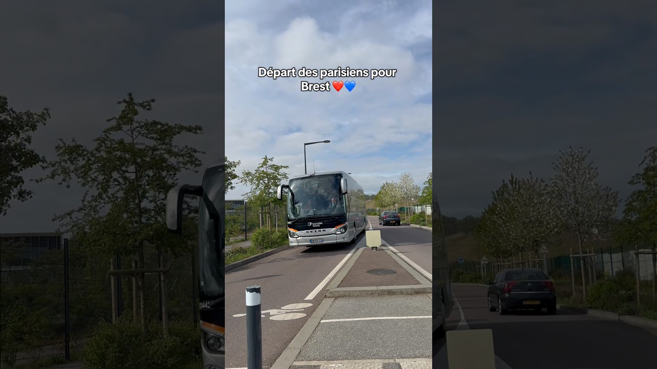 Direction Brest pour les joueurs du PSG ❤️