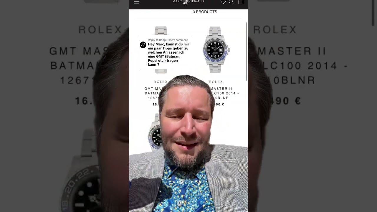 Wann trägt man die Rolex GMT Batman oder Pepsi? ⏱️
