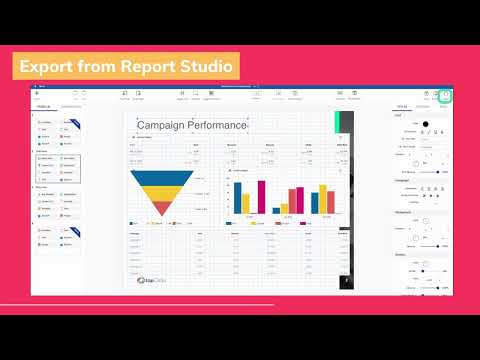 How do you export a PDF report from TapClicks?