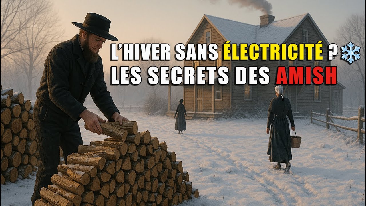 Comment les Amish Survivant à l’Hiver Sans Électricité ❄️