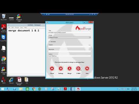 combining documents using pdfcreator