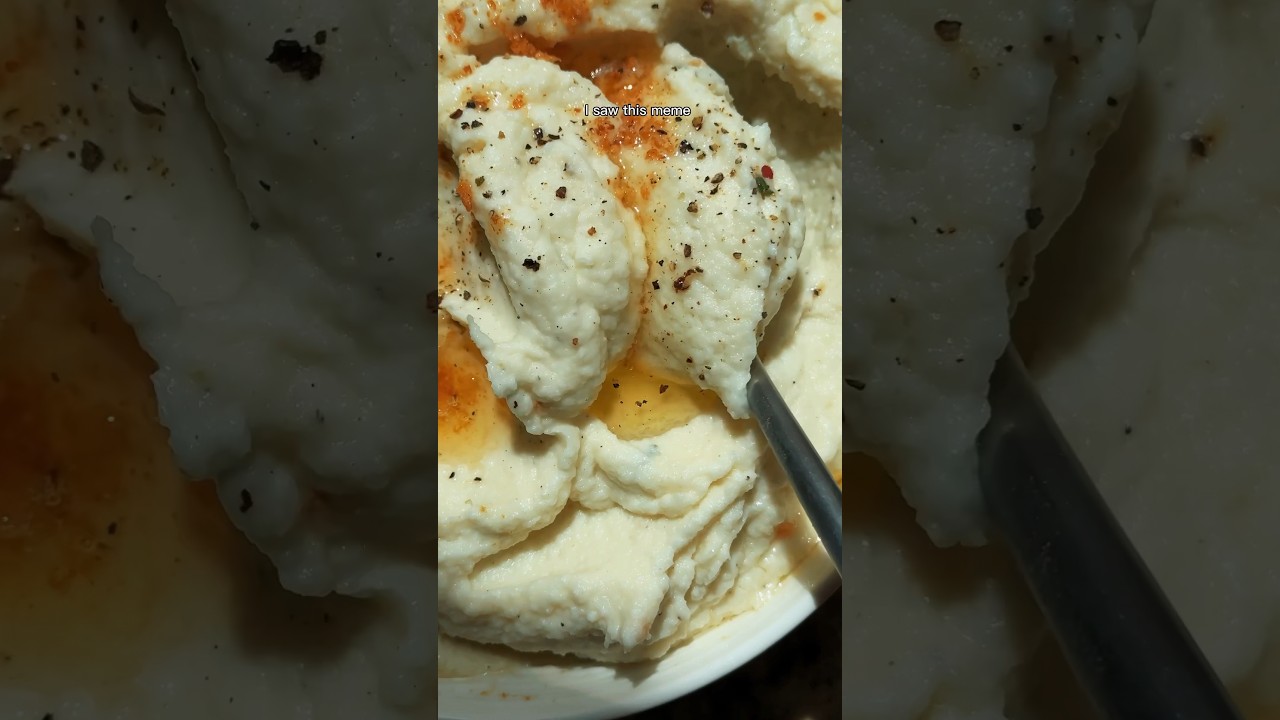 Fluffy Mashed Cauliflower (that *actually* tastes like mashed potatoes) 🥔 #lowcarbrecipes