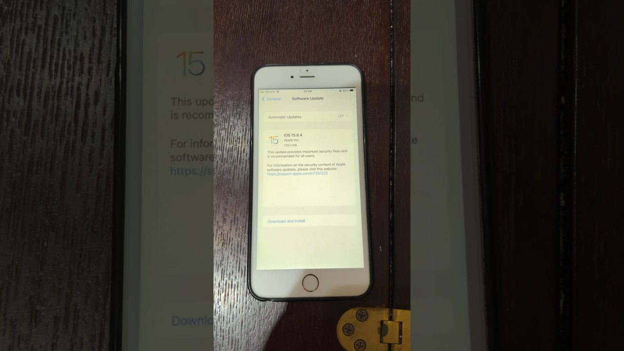 iOS 15.8.4 Update on iPhone 6s Plus 📱