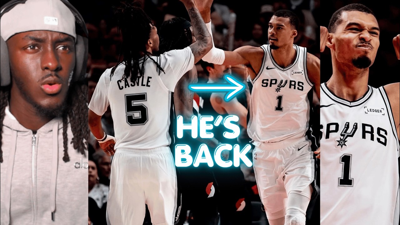 Wemby Returns! Spurs vs Blazers Game 4 Highlights 🔥