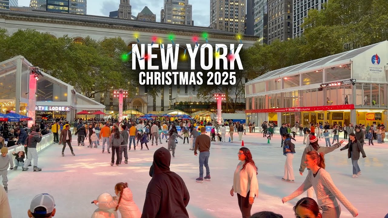 New York City Bryant Park Winter Village 2025 Opening Day Walking Tour ✨ NYC Christmas Market 2025 ✨