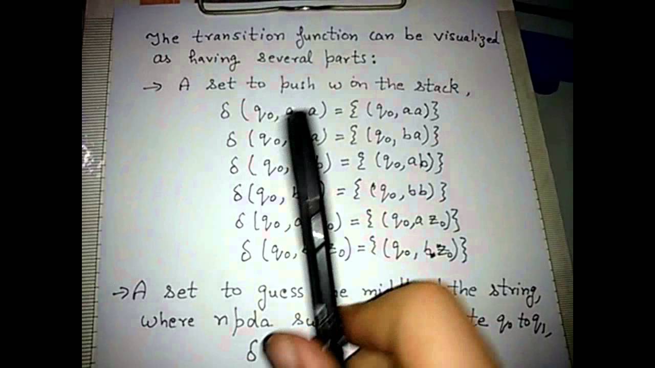 Even Palindrome Recognition Using NPDA - Part 3