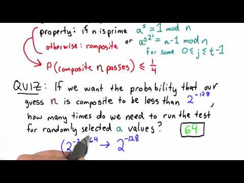 Primality Quiz Solution - Applied Cryptography