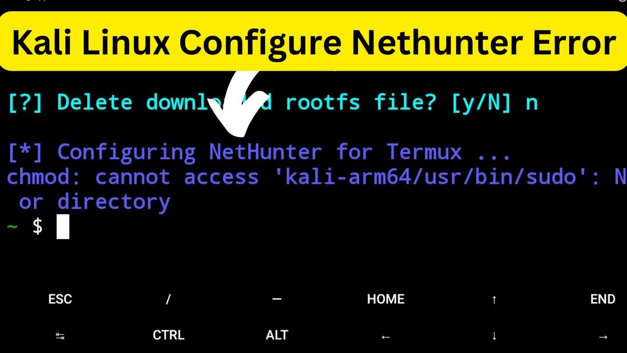 Fix Kali Nethunter Setup Error in Termux 🛠️