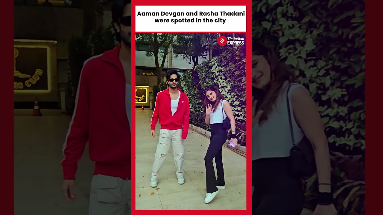 Aaman Devgan & Rasha Thadani Spotted in the City
