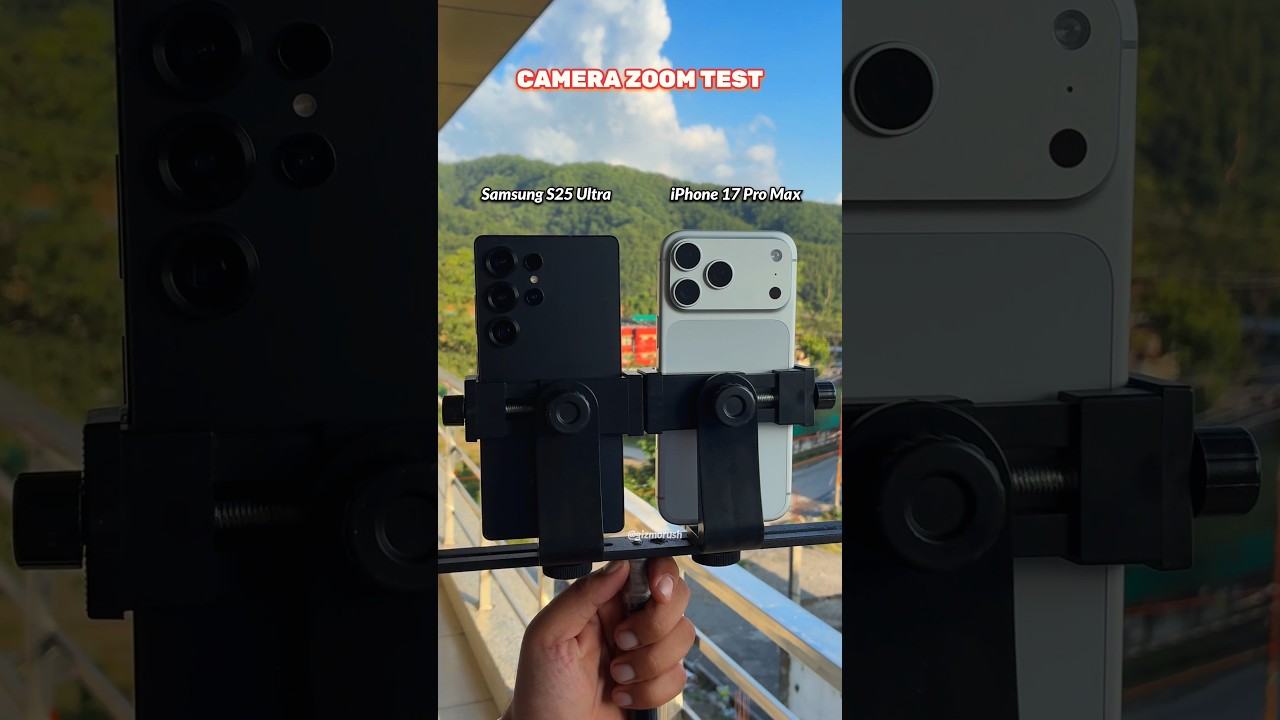 iPhone 17 Pro Max 40x Zoom vs Samsung S25 Ultra 100x 📸