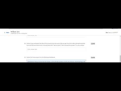 Number Theory Coursera Answers - RSA QUEST QUIZ