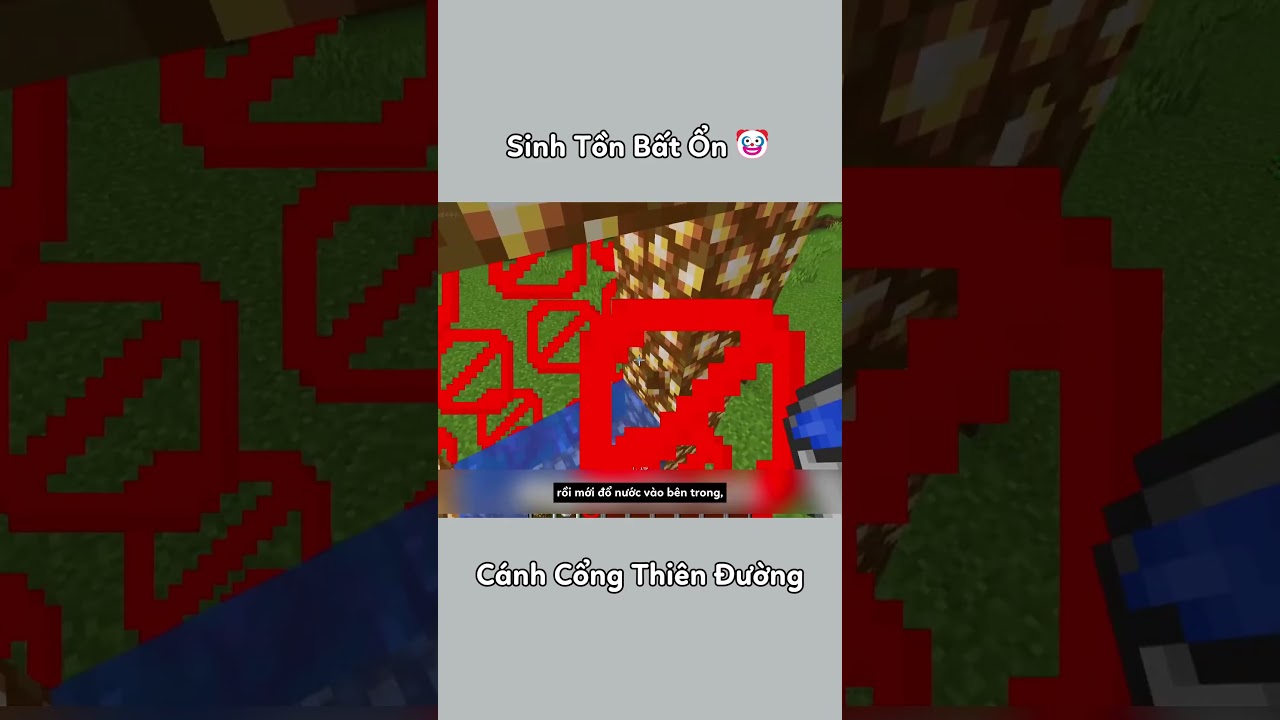Sinh Tồn Bất Ổn 🤡 - Cánh Cổng Thiên Đường | Tập 1776 #shorts #Minecraft