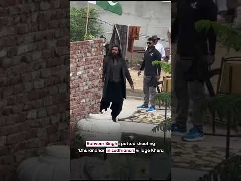 Ranveer Singh spotted shooting 'Dhurandhar' in Ludhiana's village Khera