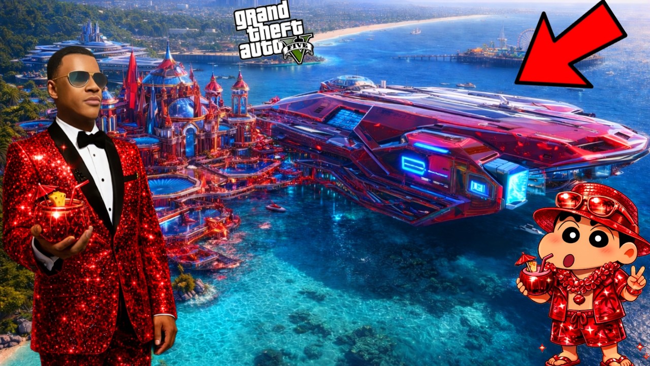 Franklin & Shinchan Turn Anything to Diamond & Gold in GTA 5 ✨