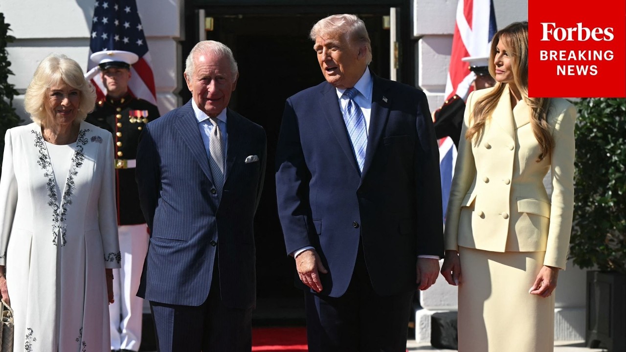 BREAKING: President Trump And Melania Trump Welcome King Charles, Queen Camilla To The White House