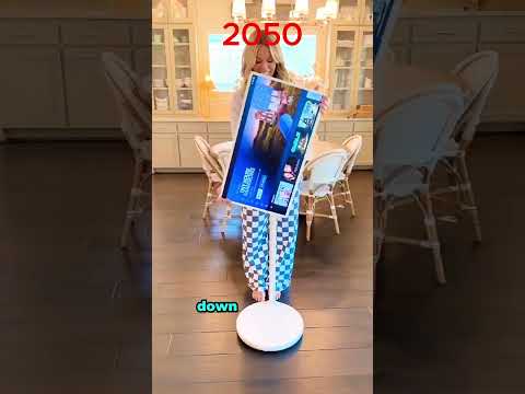 2024 vs 2050/ Amazon portable TV/ TV evolution #tech #innovation #gadgets #amazonfinds #future #ai