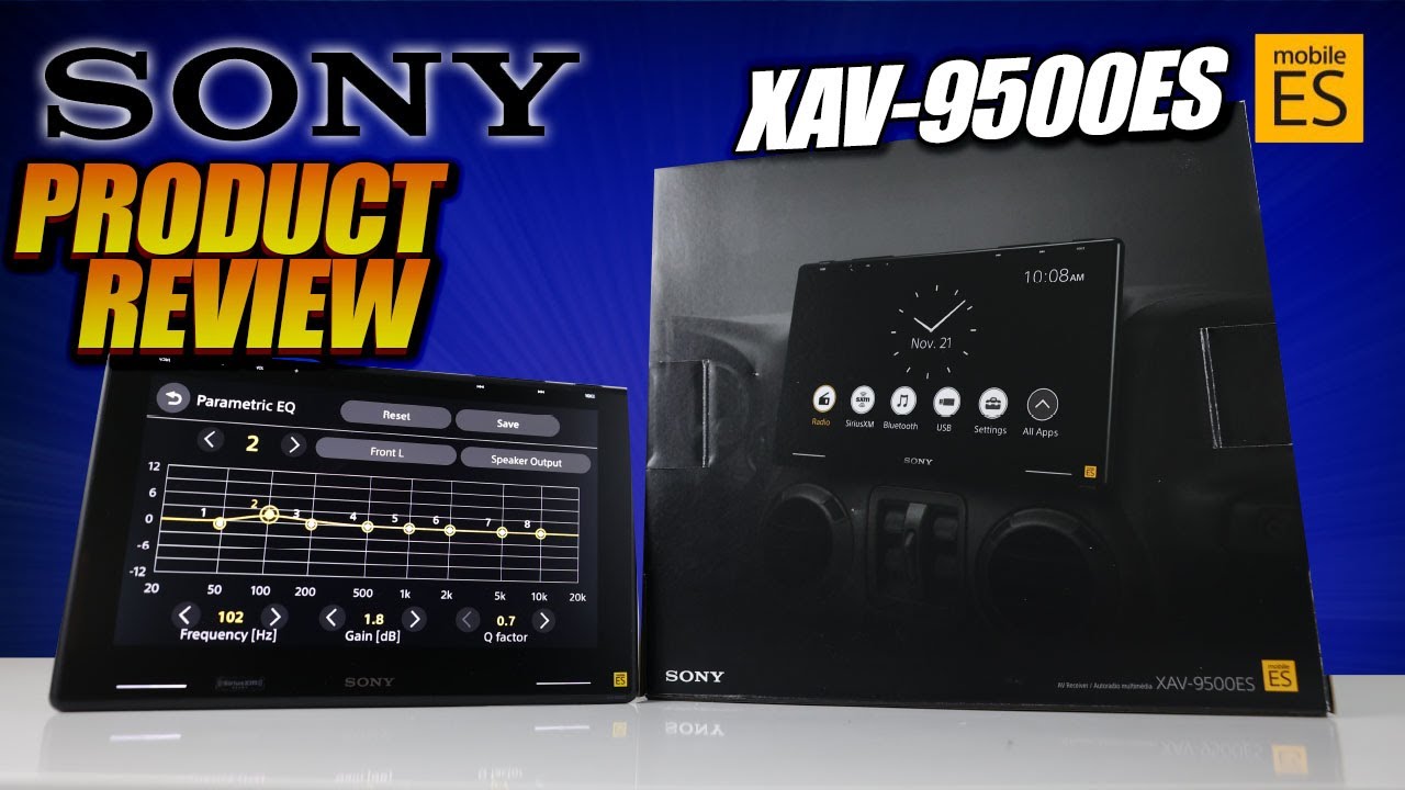 Sony XAV-9500ES mobile ES Car Stereo Review, headunit with wireless Apple CarPay and android auto.