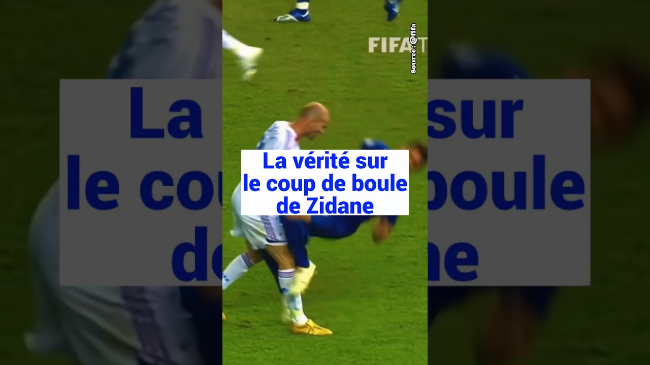 Le vrai story du coup de boule de Zidane 🇫🇷