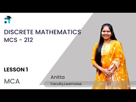 Lesson 1 (BLOCK I) Discrete Mathematics | MCS 212 | MCA | #1 IGNOU Coaching App #ignou #learnwise