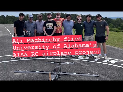 Ali Machinchy Flies UAB Students' RC Plane 🛩️