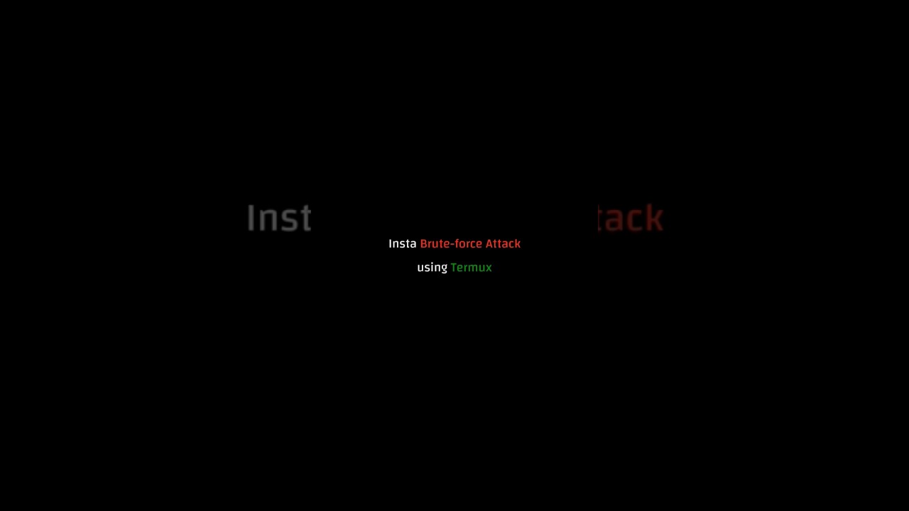 Instagram Brute Force Attack Demonstration Using Termux