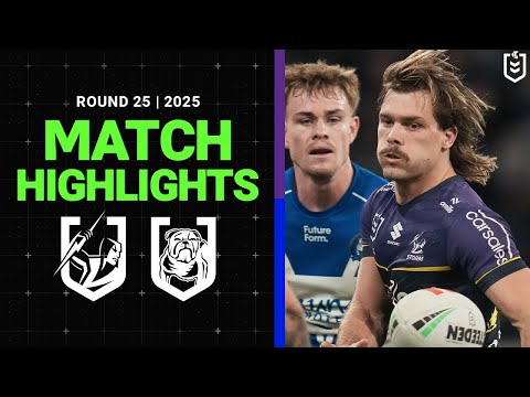 2025 NRL Match Highlights | Storm v Bulldogs | Round 25