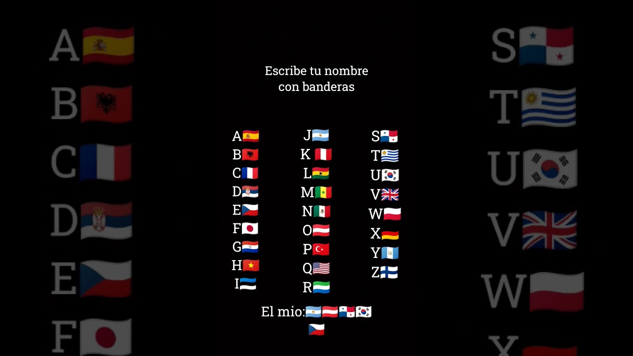 ¿Cuál es tu nombre con banderas? 🌍