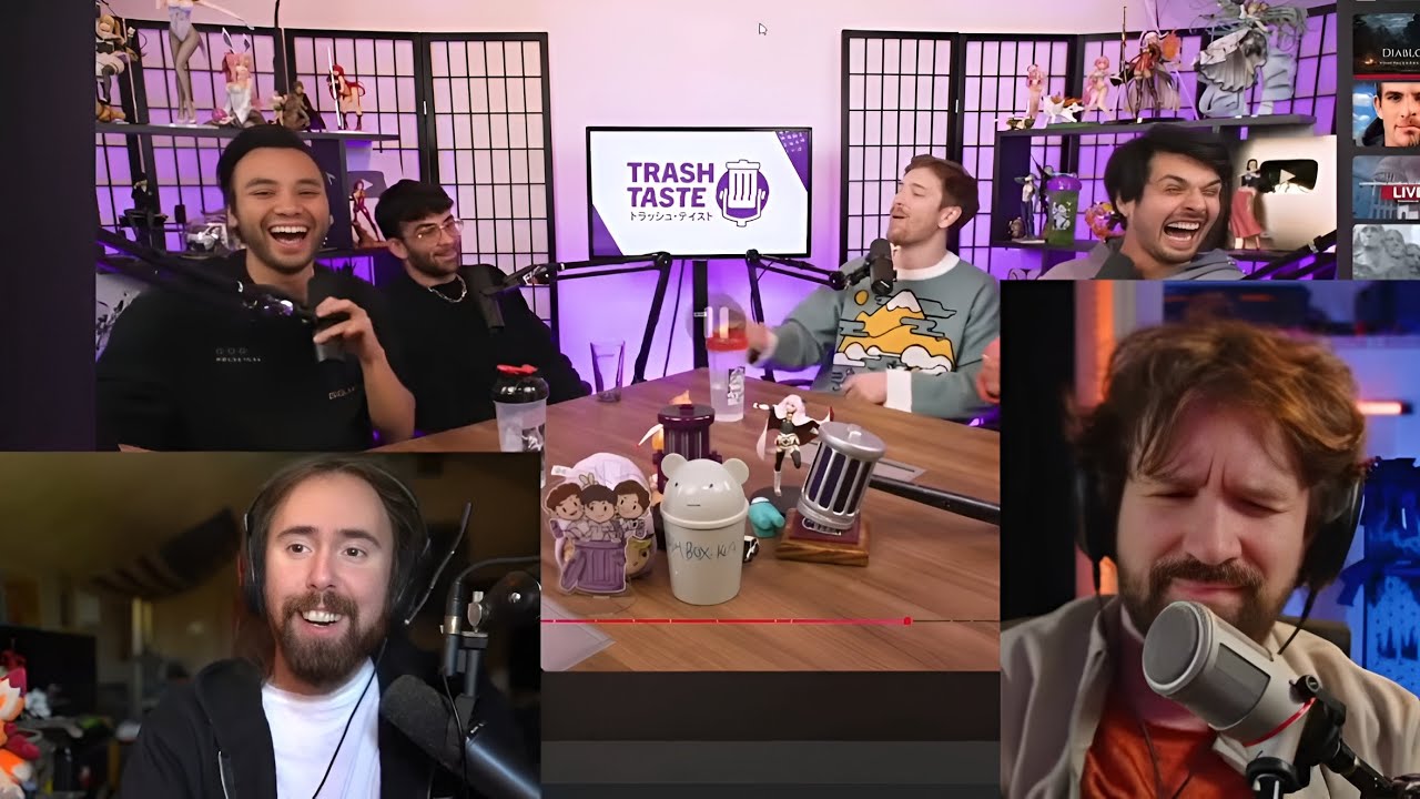 Destiny Reacts to Funny Internet Videos with Hasan & AsmonGold