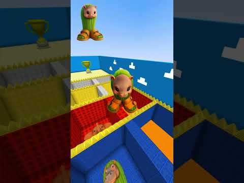 Italian Brainrot Vs Squid Game Lava Jump Part 91 #shorts #minecraft #brainrot