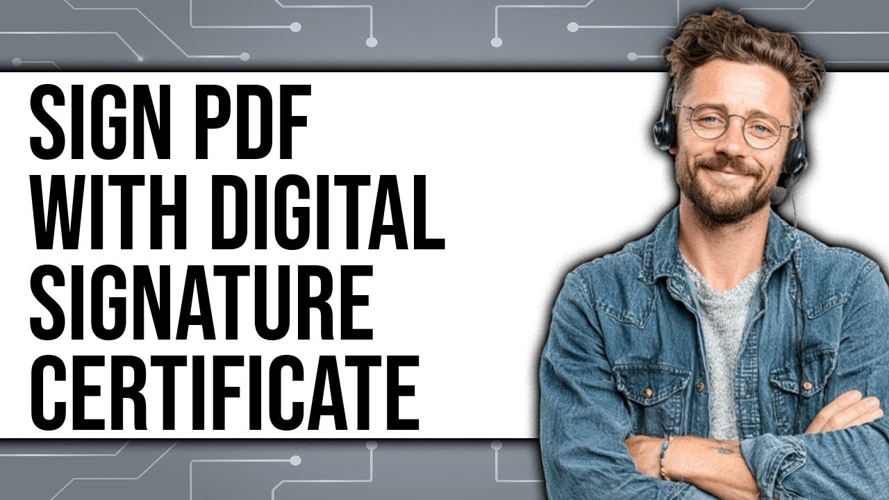 Sign PDFs with Digital Certificate in Adobe Acrobat