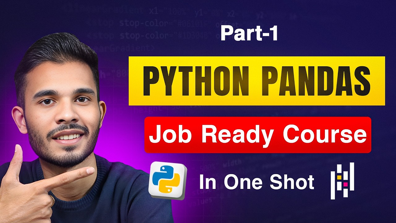 Pandas for Data Analysis in Python | Sagar Chouksey - Part 1