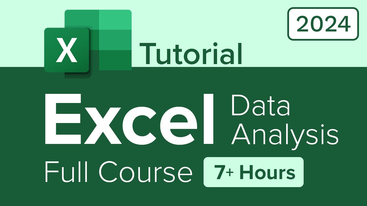 Excel Data Analysis Full Course (7+ Hours) π