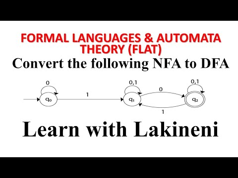 Formal Languages & Automata Theory-FLAT-Part-18 (NFA to DFA Conversion) (JNTUK,JNTUH,JNTUA,JNTUGV)