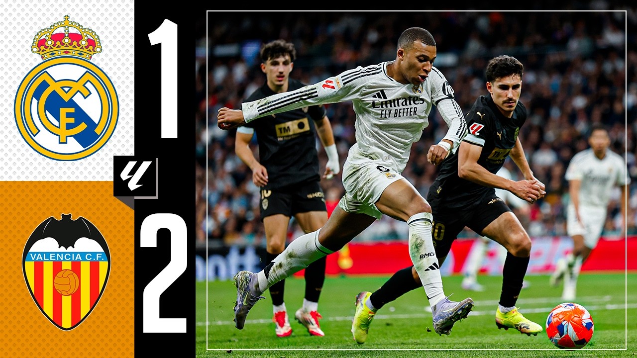 Real Madrid 1-2 Valencia | LaLiga 2024/25 Highlights