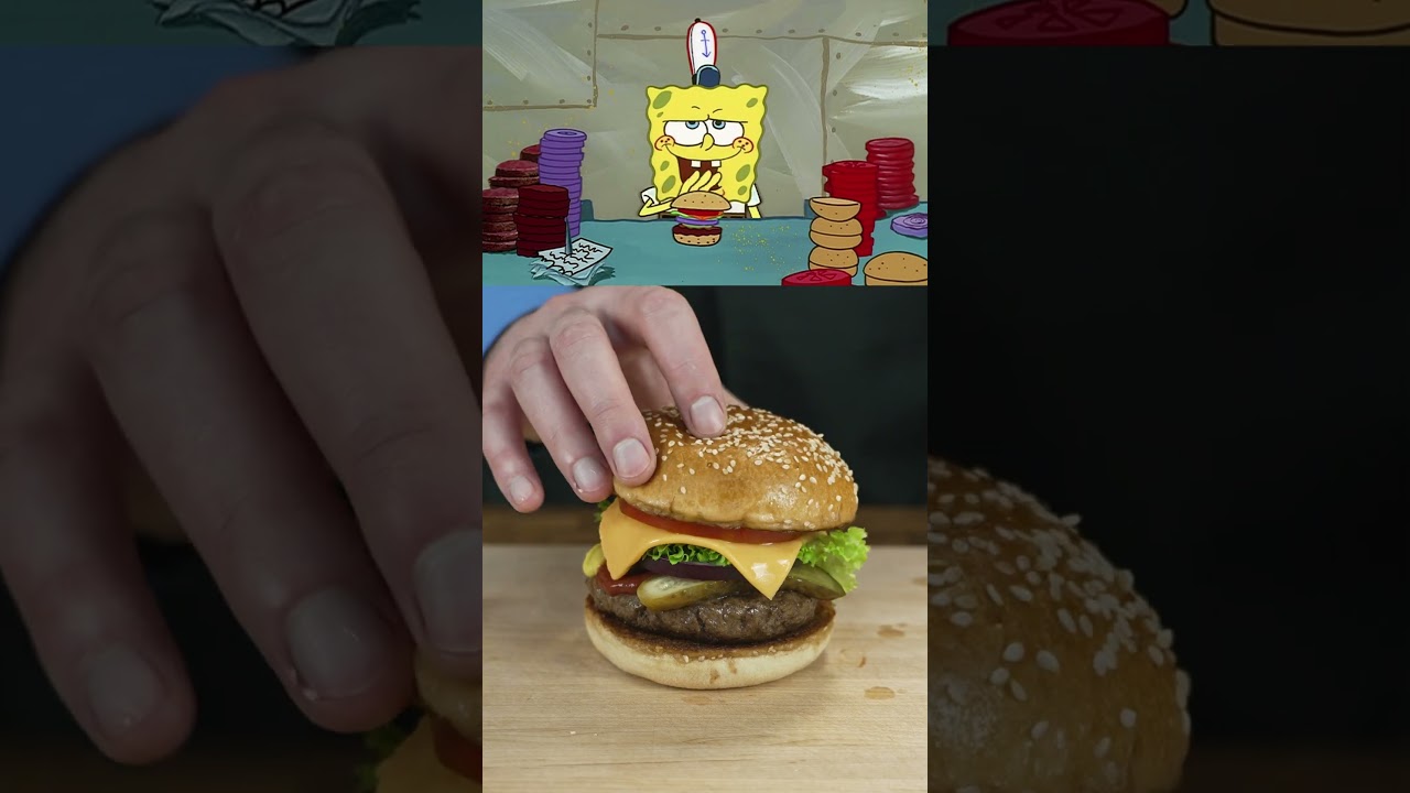 SpongeBob's Krabby Patty with Extra Onions 🍔