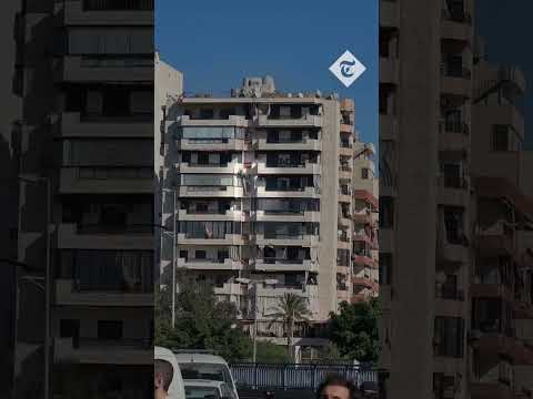 Missile from an Israeli jet strikes Beirut building