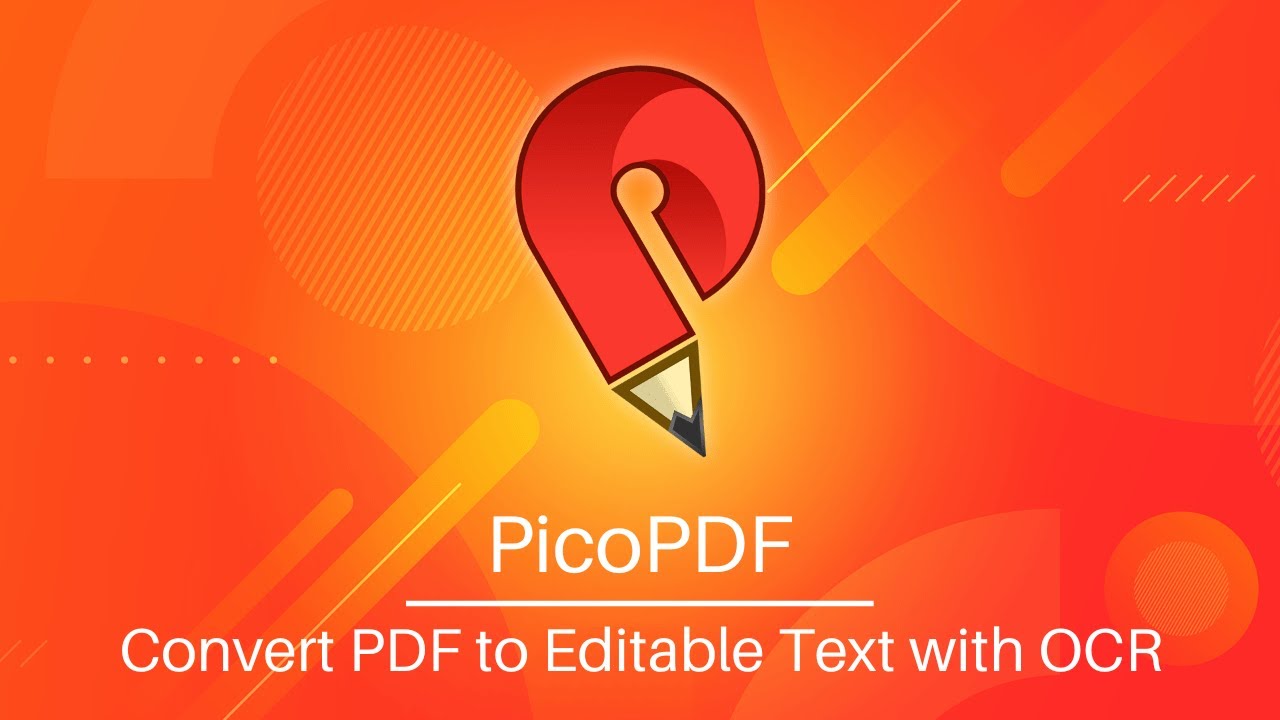 Convert PDF to Editable Text with PicoPDF OCR