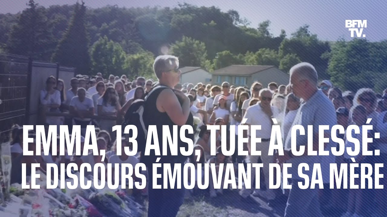"On veut que vous fassiez vivre notre fille": le discours émouvant de la mère d'Emma, tuée à Clessé
