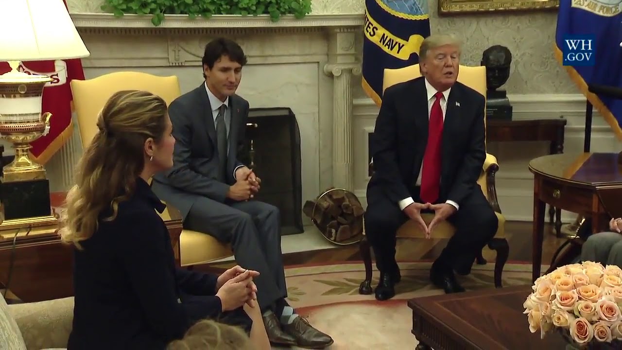 Trump Meets Trudeau in Canada - October 2017 🇨🇦