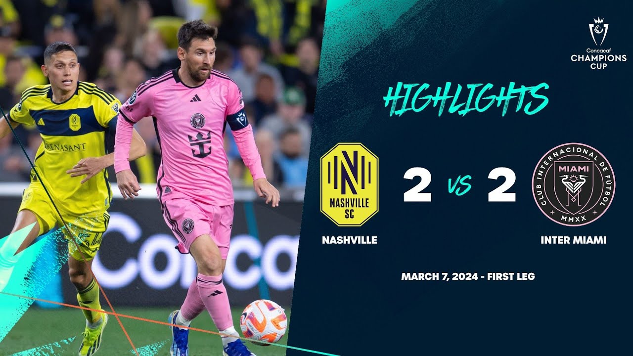 Champions Cup: Nashville 2-2 Inter Miami ⚽