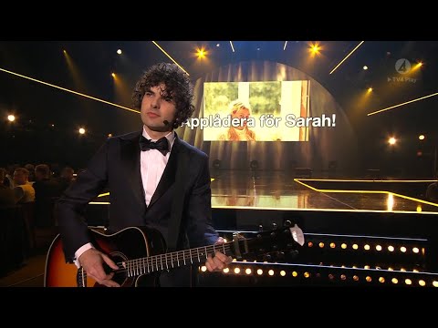 Daniel Hallberg sjunger om musikÄret 2018 - Grammisgalan (TV4)